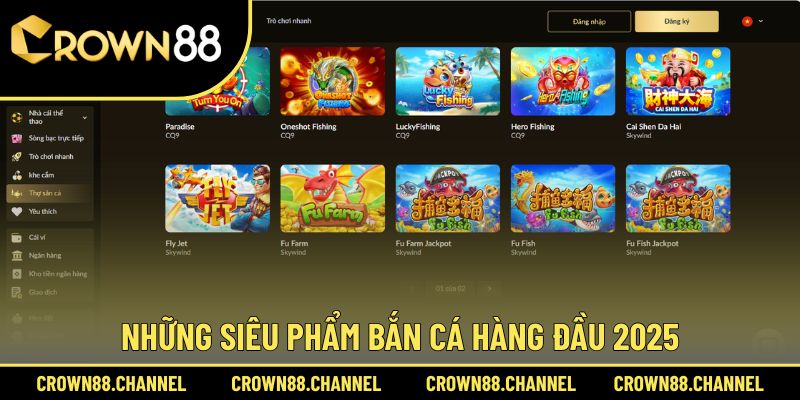 Danh sách các trò chơi săn cá online hot nhất